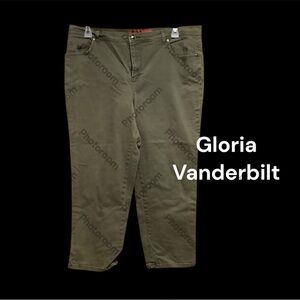 GV OLIVE COLOR DENIM SIZE 18.  GENTLY WORN WITH 5 POCKETS AMAZING DEAL, OR GIFT